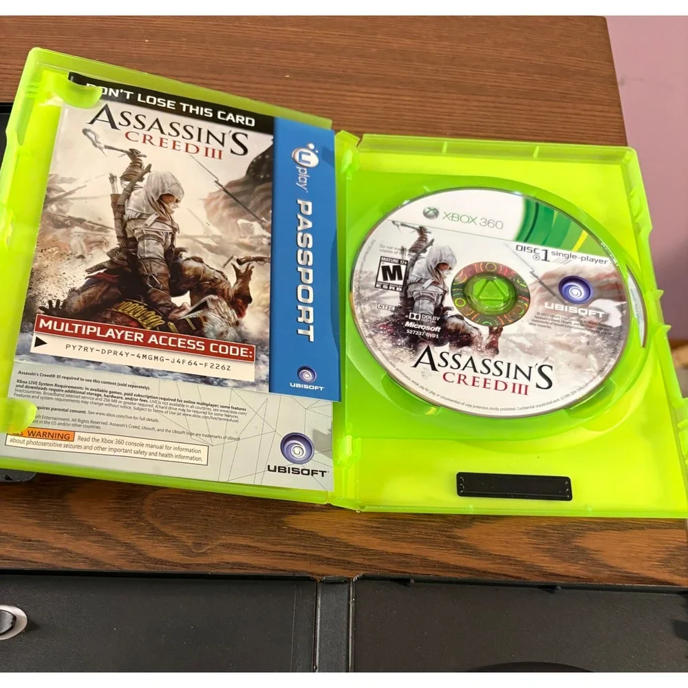 Xbox 360 Game Lot Assassins Creed III Mass Effect 3 The Crew Oblivion 4 Games‎